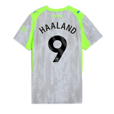 Maglie da calcio Manchester City Erling Haaland #9 Terza Maglia Femminile 2025-26 Manica Corta Maglie da calcio Manchester City Erling Haaland #9 Terza Maglia Femminile 2025-26 Manica Corta